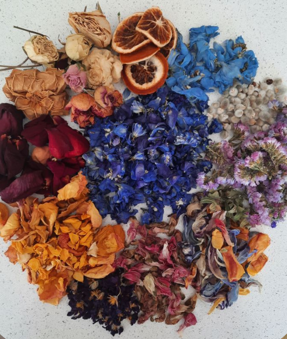 Langage des fleurs & pot-pourri parfumé