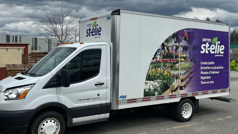 Serres St-Élie_Camion de livraison_Produits d'horticultures